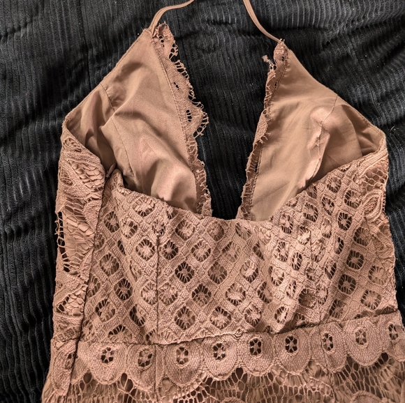 Mauve Crochet halter Tobi size xs mini-dress - Picture 4 of 6